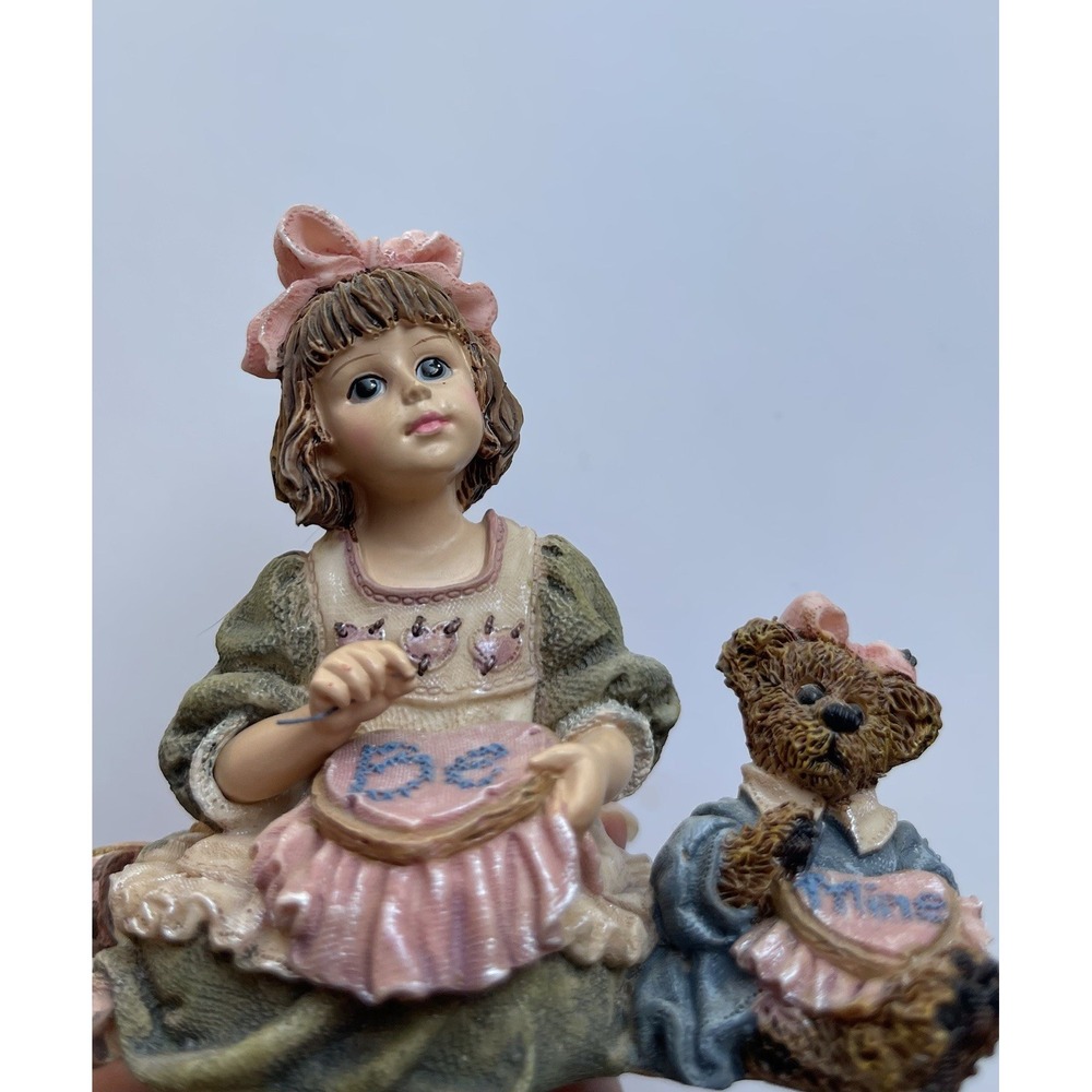 Vtg. Yesterday's Child Figurine Alyssa w/ Caroline... A Stitch in Time